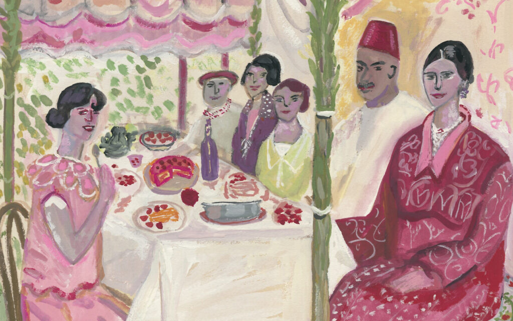 Detail from 'Sukkah' by artist Maira Kalman, from 'One Hundred Saturdays: Stella Levi and the Search for a Lost World' by Michael Frank (Avid Reader Press)