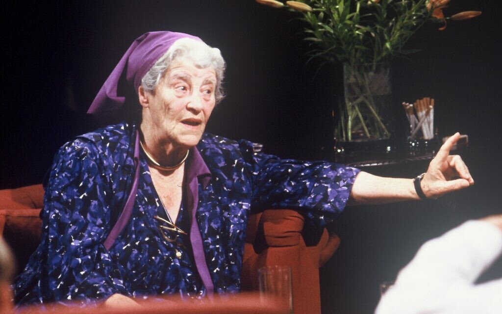 Miriam Rothschild (1908-2005) appears on 'After Dark' television program in Britain in July 1988. (Public Domain/Courtesy of the Author)