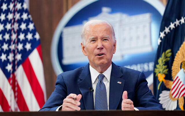 US President Joe Biden speaks at the White House complex in Washington, October 11, 2022. (AP Photo/Susan Walsh)