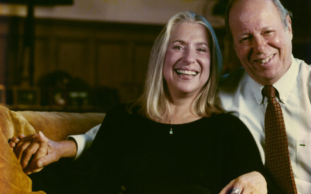 Letty Cottin Pogrebin with her husband Burt Pogrebin (Morton I. Hamburg from his book, 'Couples: A Celebration of Commitment,' 2000)