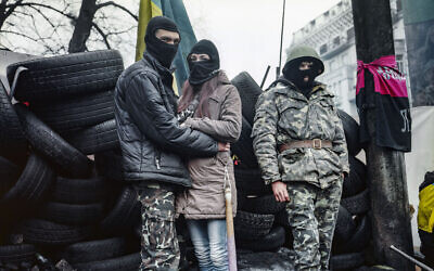 From 'Anti-Terrorist Operation Zone: Photos of War in Ukraine' by Pavel Wolberg, November 22 through January 22 in the art gallery of Wizo Haifa (Courtesy Pavel Wolberg)