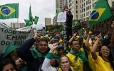Supporters of President Jair Bolsonaro protest his defeat in the presidential runoff election, in Rio de Janeiro, Brazil, November 2, 2022. (AP Photo/Bruna Prado)