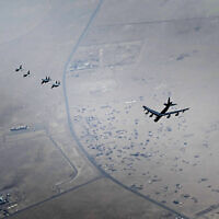Illustrative: This photo released by the US Air Force shows a B-52H Stratofortress assigned to the 5th Bomb Wing, Minot Air Force Base, North Dakota, flying over the Middle East, Sept. 4, 2022. (Staff Sgt. Charles Fultz/U.S. Air Force via AP)