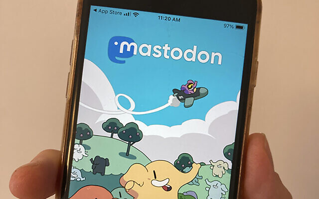 Illustrative: The Mastodon site is shown on a smart phone. (AP Photo/Barbara Ortutay)
