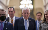 House Majority Leader Steny Hoyer, D-Md., arrives for a meeting of the House Democratic Caucus at the Capitol in Washington, November 17, 2022. (J. Scott Applewhite/AP)