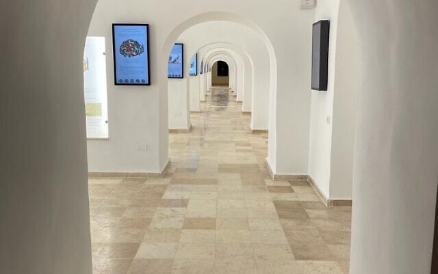 The exhibits on Armenian history can be found among the arches at Jerusalem's Edward and Helen Mardigian Armenian Museum. (Bob Chalik)