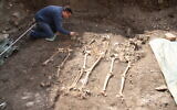 The excavation at the medieval Jewish cemetery of Erfurt. (TLDA Ronny Krause)