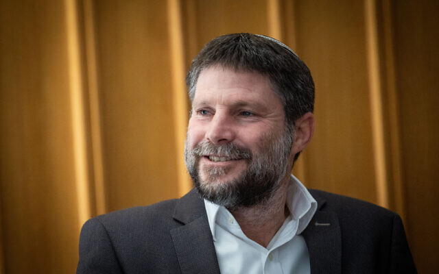 Religious Zionism party head Bezalel Smotrich attends a discussion in the Knesset on November 21, 2022. (Yonatan Sindel/Flash90)