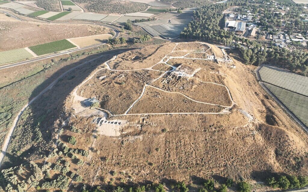 Aerial view of Tel Lachish (Emil Aladjem)