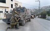 Israeli troops operate in the West Bank, early November 30, 2022. (Israel Defense Forces)