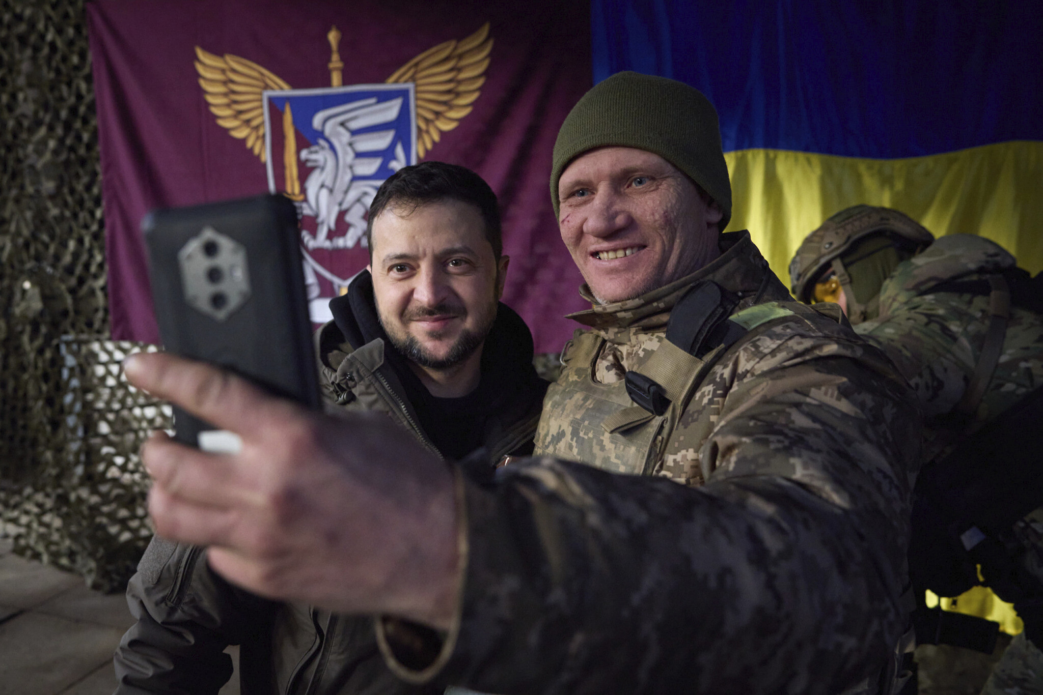 Defiant Zelensky visits Ukraine soldiers frontline as drone strikes hit Russia | The Times Israel