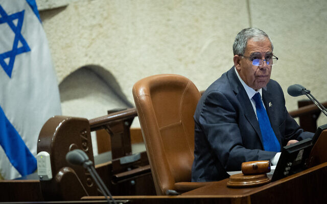 Knesset speaker announces vote to replace him after demand from Netanyahu bloc