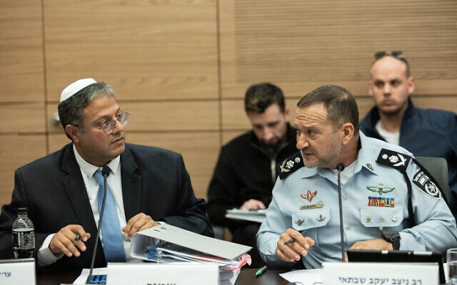 Ben Gvir aide said to deny national security minister seeks control over border cops - The Times of Israel