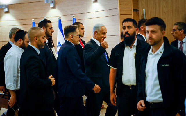 Incoming prime minister Benjamin Netanyahu at the Knesset on December 28, 2022. (Olivier Fitoussi/Flash90)