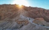 Masada was the most popular site among tourists to Israel in 2022. (Yaniv Cohen, INPA)