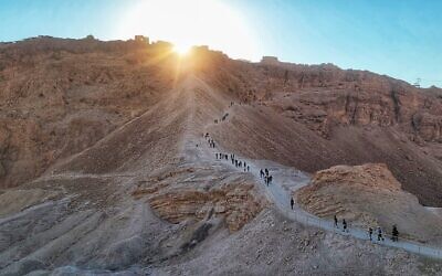 Masada was the most popular site among tourists to Israel in 2022. (Yaniv Cohen, INPA)