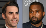 Jewish comedian Sacha Baron Cohen, left, arrives at the Vanity Fair Oscar Party in Beverly Hills, Calif., March 4, 2018; Kanye West attends the WSJ. Magazine Innovator Awards in New York on Nov. 6, 2019. (Evan Agostini/Invision/AP)