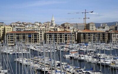This file photo taken on April 25, 2012, shows the "Vieux-Port" (Old Harbour) shows the buidings designed by French architect Fernand Pouillon (1912-1986) and built between 1953 and 1960, in the southern city of Marseille. (Anne-Christine Poujoulat/AFP)