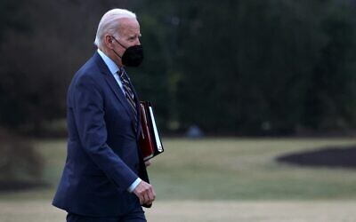 US President Joe Biden returns to the White House on January 11, 2023 in Washington. (Kevin Dietsch/Getty Images/AFP)