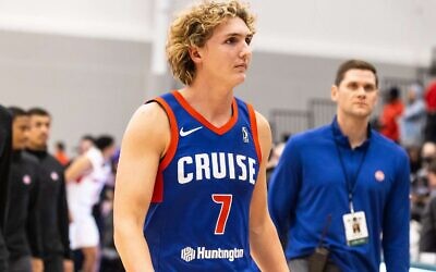 Ryan Turell will play his first NBA G League game in New York February 4. (Courtesy Motor City Cruise via JTA)