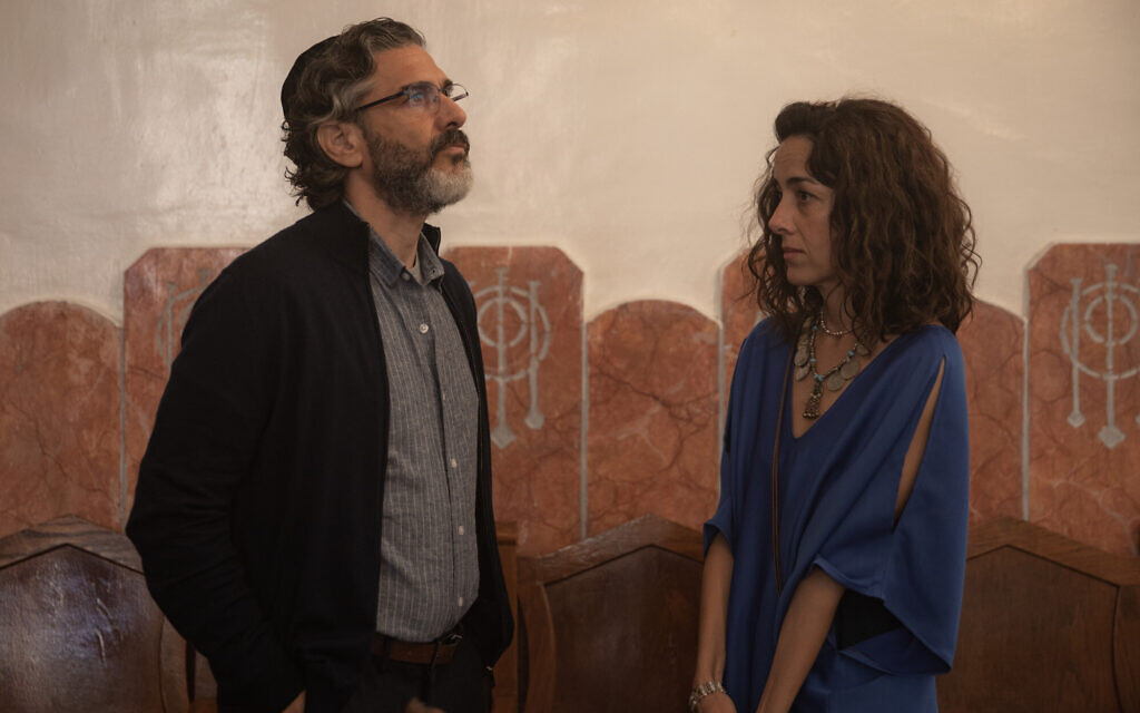 Cecilia Suarez as Alegria and Leonardo Sbaraglia as Rabbi Simon in the new feature film 'Alegria'. (Courtesy/ Julio Vergne)