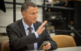 MK Yuli Edelstein attends a Likud party meeting at the Knesset on May 23, 2022. (Yonatan Sindel/Flash90)
