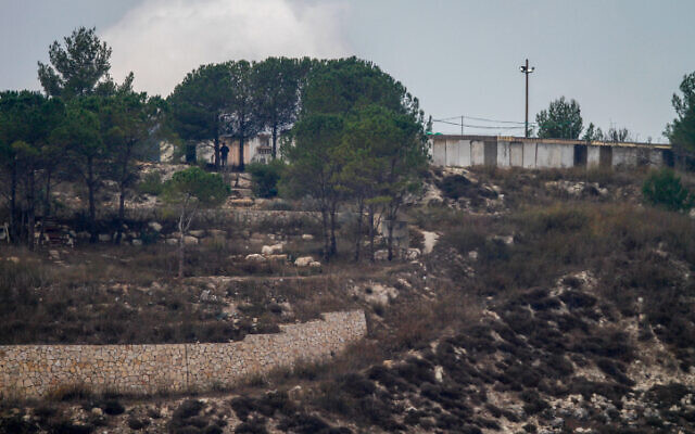 The unauthorized West Bank settlement outpost of Homesh, November 17, 2022. (Nasser Ishtayeh/Flash90)