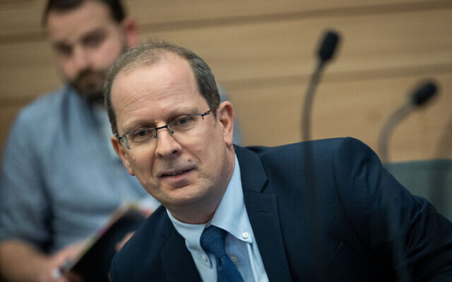 Former Attorney General Raz Nizri attends a hearing of the Knesset Constitution, Law and Justice Committee, January 31, 2023. (Yonatan Sindel/Flash90)