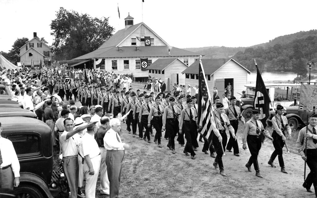 German-American Bund camp in New Jersey, 1937 (public domain)