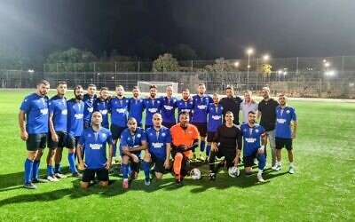 Hapoel Zafririm Holon soccer club, November 1, 2022. (Facebook)