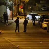 Border Police officers in East Jerusalem's Silwan neighborhood, January 25, 2023. (Israel Police)