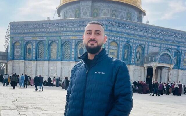 21-year-old Alqam Khayri, the suspected gunman in a Jerusalem terror shooting January 27, 2023, that killed seven people, is seen in an undated photo at Jerusalem's Al-Aqsa Mosque (Social media)