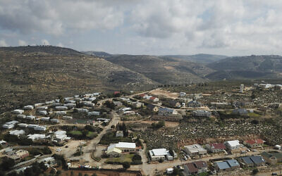 A view of the West Bank Jewish outpost of Givat Harel, Thursday, Feb. 16, 2023. I(AP Photo/Sam McNeil)