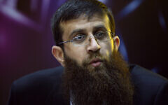 File: In this May 6, 2012 file photo, Palestinian Khader Adnan, an Islamic Jihad spokesman who went on a 66-day hunger strike while he was imprisoned in an Israeli jail, speaks during a television interview in the West Bank city of Ramallah. (AP Photo/Majdi Mohammed, File)