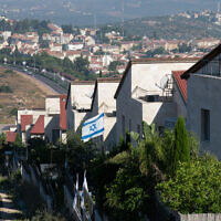 Illustrative: A view of the Israeli settlement of Ariel, in the West Bank on July 2, 2020. (Sraya Diamant/Flash90)