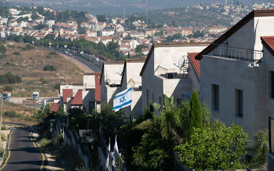 Illustrative: A view of the Israeli settlement of Ariel, in the West Bank on July 2, 2020. (Sraya Diamant/Flash90)