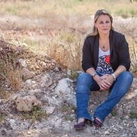 Researcher and former MK Ksenia Svetlova in the West Bank. (courtesy)
