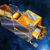 Artist impression of the Ultraviolet Transient Astronomy Satellite, or ULTRASAT. (The Weizmann Institute of Science)