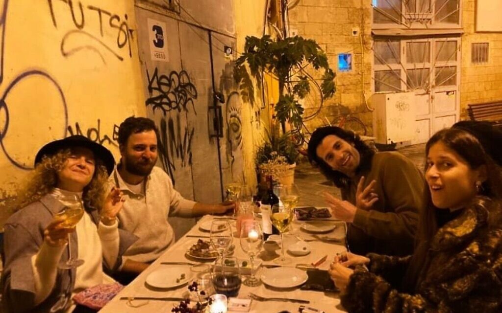 A Rehov Charlotte 'secret' dinner venue in Jaffa. (Courtesy)