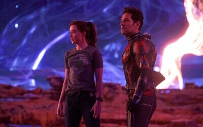 Paul Rudd and Kathryn Newton in a still from 'Ant-Man and the Wasp: Quantumania.' (Courtesy of Marvel)