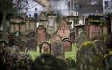 The Jewish cemetery in Worms, Germany, Jan. 25, 2023 (Thomas Lohnes/Getty Images via JTA)