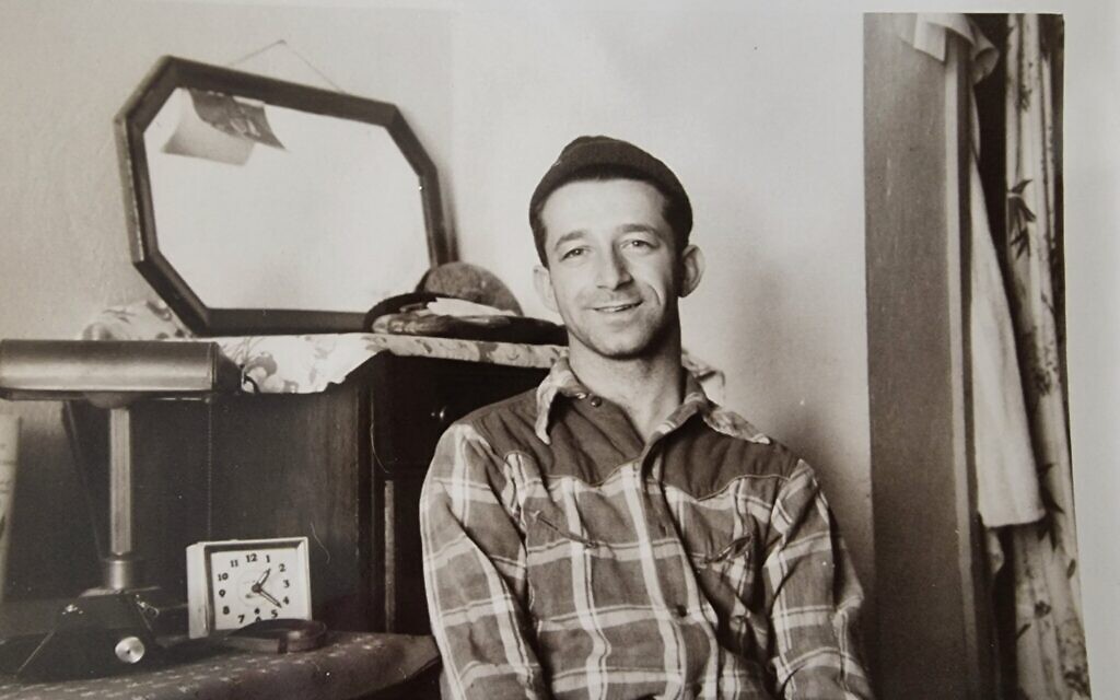 Holocaust survivor and TikTok influencer Gidon Lev as a young man in Canada, 1958. (Courtesy)
