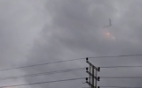 A Iron Dome interceptor missile is seen intercepting a rocket fired from the Gaza Strip over ths southern city of Sderot, Febuary 1, 2023. (Screenshot: Used in accordance with Clause 27a of the Copyright Law)
