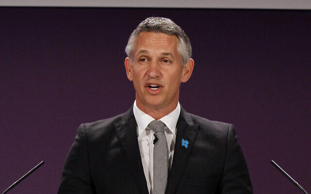 In this Tuesday, April 24, 2012, file photo, former England soccer player Gary Lineker speaks ahead of the draw for the London 2012 Olympic Soccer tournament, at Wembley Stadium in London. (AP Photo/Kirsty Wigglesworth, file)