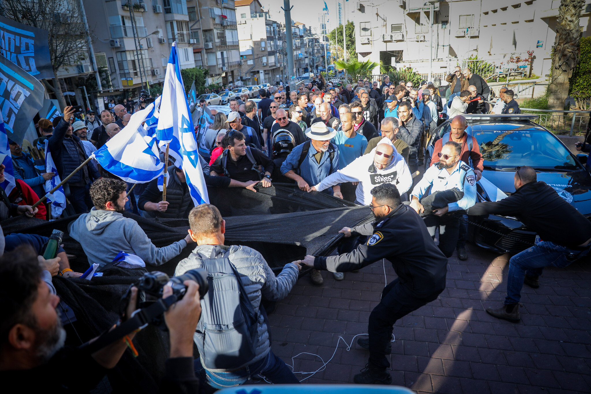 Protesters block roads in day of 'escalating resistance' as PM nixes Herzog proposal | The Times of Israel