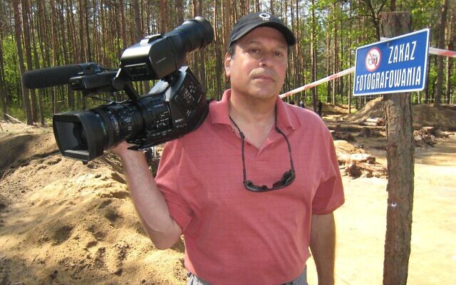 Filmmaker Gary Hochman at the Sobibor excavations in Poland (courtesy)