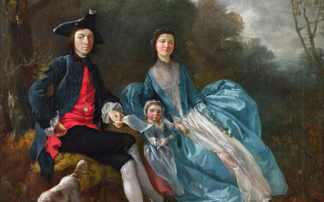 A detail from Thomas Gainsborough's 'The Portrait of the Artist with His Wife and Daughter,' circa 1748. (The National Gallery, London. Acquired under the acceptance-in-lieu scheme at the wish of Sybil, Marchioness of Cholmondeley, in memory of her brother, Sir Philip Sassoon, 1994/ 
Formerly in the Philip Sassoon Collection/ IanDagnall Computing / Alamy Stock Photo)