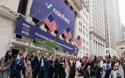 Screen grab from NYSE video marking Riskified's IPO, August 3, 2021. (Used in accordance with Clause 27a of the Copyright Law)