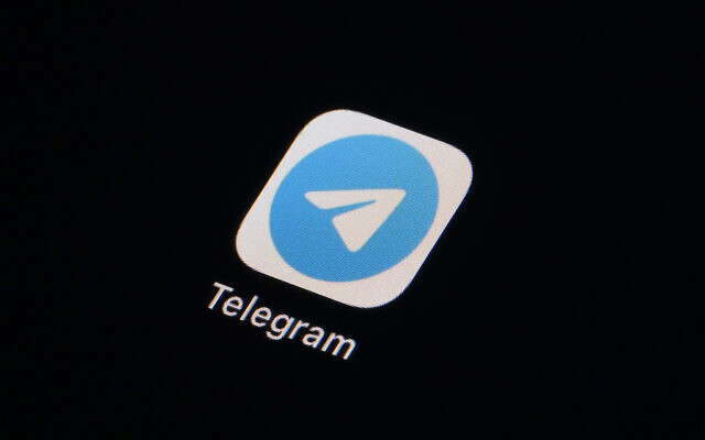 The icon for the instant messaging Telegram app is seen on a smartphone, Feb. 28, 2023, in Marple Township, Pennsylvania (AP Photo/Matt Slocum, File)