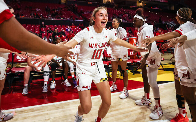 Abby Meyers was selected in the first round of the 2023 WNBA Draft. (Courtesy of Maryland Athletics via JTA)